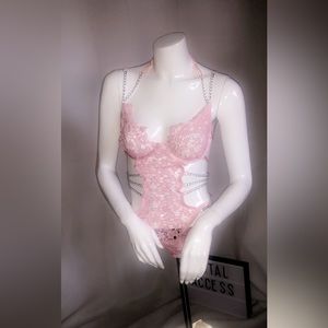 Pink Lace Body Suit